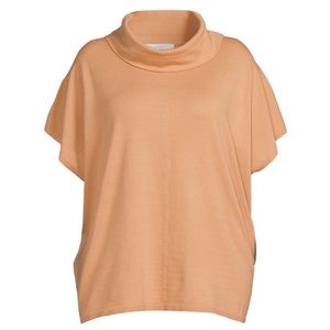 NEW Eloquii Elements Mock Neck Tunic Sweater- Tan
